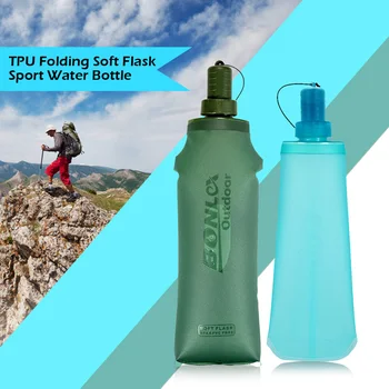 Складная Мягкая фляжка из ТПУ, Спортивная бутылка для воды, Сумка для бега, кемпинга, пеших прогулок, Складная Бутылка для воды, сумка для воды