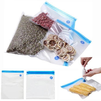 Вакуумный упаковщик Вакуумные пакеты для хранения продуктов с прозрачными многоразовыми упаковками для продуктов Кухонный органайзер