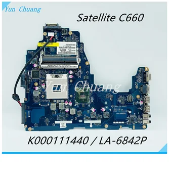 K000111440 PWWAA LA-6842P Для Ноутбука Toshiba Satellite C660 C660-1F1 Материнская Плата С Чипсетом HM55 DDR3 100% Полностью Протестирована