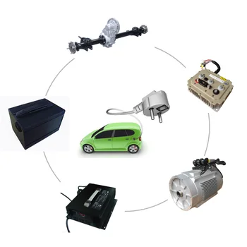 Регенеративный контроллер защиты двигателя 72 В 5000 Вт BLDC Комплект для переоборудования электромобиля для легкового электромобиля
