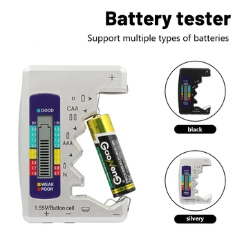 Тестер цифровой емкости аккумуляторов Универсальная кнопка для Lithum N/AAA/CAA/D/1.5V Cell Batteries Tester Checker BT168 Power