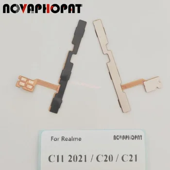 Novaphopat Для Realme C11 2021 /C20 /C21 Включение-Выключение Питания Увеличение-Уменьшение громкости Ленточная Кнопка Питания Гибкий кабель
