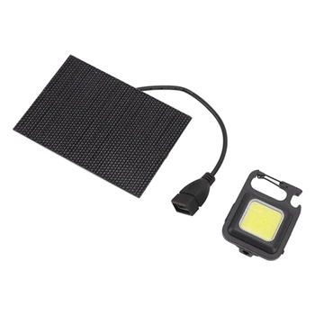 Светодиодная солнечная лампа мощностью 5 Вт Зарядное устройство Аварийное освещение на солнечной панели для кемпинга на открытом воздухе Свет для ремонта автомобилей