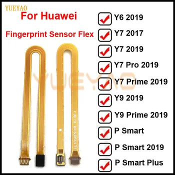 Сканер отпечатков пальцев Touch ID Connect home button Гибкий Кабель Для Huawei Y6 Y7 Prime Pro 2017 Y9 2018 P Smart Plus 2019
