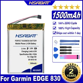 HSABAT 361-00121-00 Аккумулятор емкостью 1500 мАч для Garmin Edge 830 Edge 530 GPS Ремонт Запасная Часть