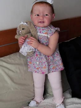 FBBD 30-дюймовый малыш Madeleine Huge Baby Reborn с телом и глазами, полный набор незаконченных кукольных деталей