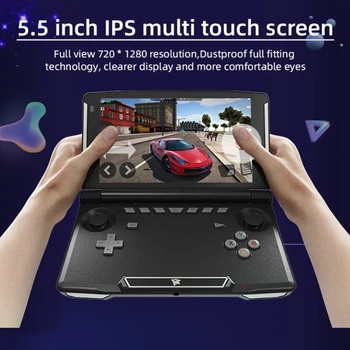 X18S 5,5-дюймовый IPS-экран Черная версия Android 11 L3 + R3 Функция Портативной игровой консоли в стиле ретро