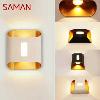 Современные уличные настенные светильники SAMAN LED IP65 Водонепроницаемые бра Creative Home Декоративные для балкона