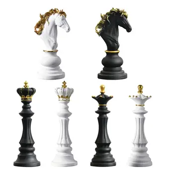 Шахматные фигуры, скульптура, декоративное украшение, фигурка, столешница