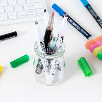 1 Комплект контурной ручки, практичная ручка-хайлайтер с одной головкой, ручка для рисования ручным счетом, хайлайтер для рисования для детей