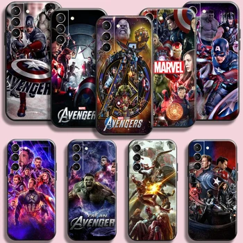 Плакат Marvel Avengers Чехол Для Телефона Samsung Galaxy S23S22 S21 S20 Ultra Plus FE S10 10E S9 S8 Plus Funda Cover Мягкая Оболочка