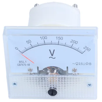 Аналоговый 85L1 AC 250 В Панельный измеритель Вольтметр Измерительное устройство Монтажное оборудование