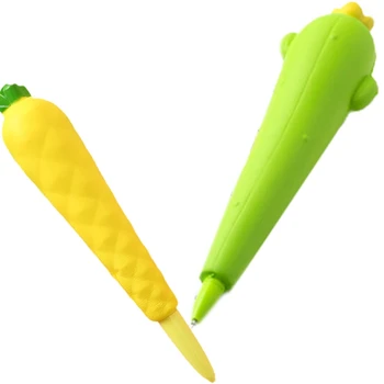 Мультяшные Гелевые ручки с ананасом, Универсальные игрушки для пополнения запасов, Мягкая губчатая ручка JIAN