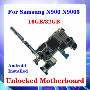 Оригинал для Samsung Galaxy NOTE 3 N900 N9005 Материнская плата 16 ГБ, европейская версия, разблокированная материнская плата, полнофункциональная логическая плата