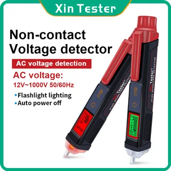 Xin Tester XT103 Цифровые Детекторы Переменного Напряжения Smart Бесконтактный Датчик Точки Останова Тестерная Ручка С Регулируемой Чувствительностью 12-1000 В