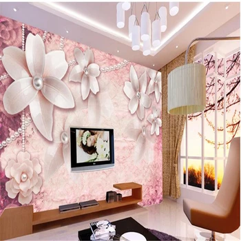 beibehang Современная мода фреска обои картина европейский стиль ретро бриллиантовый цветок papel de parede нетканые обои