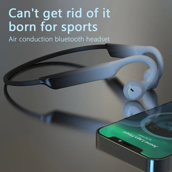 Наушники Bluetooth с двумя наушниками с воздушной проводимостью легкие, не требуют заушин, безболезненны в носке, занятиях спортом, фитнесом и бегом