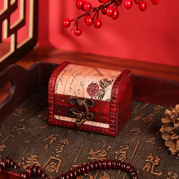 Винтажная Маленькая Деревянная Шкатулка, Классическая Коробка Для Хранения, Подарочная Креативная Конфета