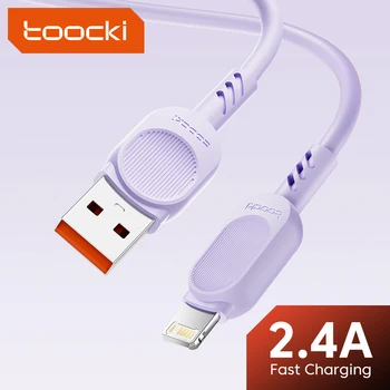 Tooki 2.4A Быстрая Зарядка USB-Кабель Для Передачи Данных Для iPhone 14 13 12 11 Pro Max XS 6s 7 8 Plus Шнур Зарядного Устройства Для Телефона Wird cord 1 м/2 м/3 м