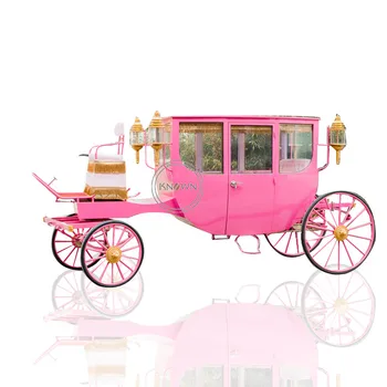 Продается роскошная электрическая королевская карета, запряженная лошадьми, винтажная свадебная экскурсионная тележка США