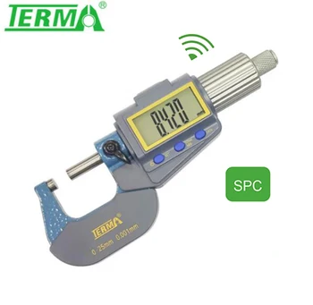 Внешний микрометр торговой марки TERMA, широкоэкранный цифровой микрометр 0-25 мм x 0,001мм с выводом данных MD730