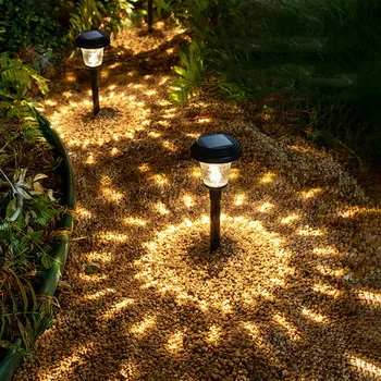 1шт Солнечный садовый светильник Теневая лампа Наружная проекционная лампа для садового ландшафтного освещения Дорожка Газонные фонари Водонепроницаемые