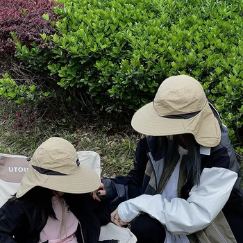 Солнцезащитная шляпа для родителей и детей, детская солнцезащитная шляпа, уличные колпаки для защиты от ультрафиолета, детская шляпа рыбака с большими полями