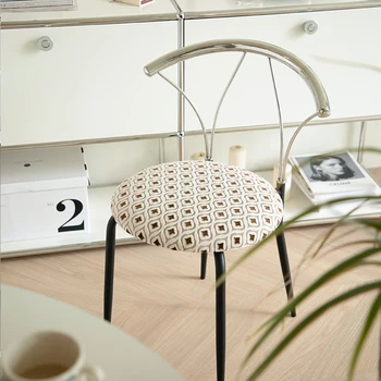 Обеденный стул Nordic Luxery, Современный Металлический Офисный Обеденный стул, Украшение интерьера гостиной, банкетного зала Sedie Sala Da Pranzo