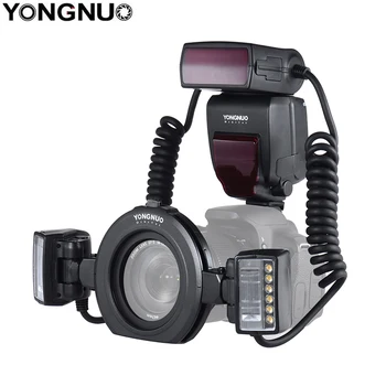 YONGNUO YN24EX TTL Вспышка Speedlite 5600K с 2шт Головками Вспышки и 4шт Переходными Кольцами для Камеры Canon Sony Dental Photography