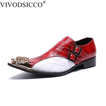 VIVODSICCO, мужская кожаная обувь, классические мужские модельные туфли на плоской подошве, кожаные итальянские официальные оксфорды, ретро-броги, деловая офисная обувь