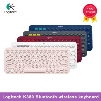 Беспроводная клавиатура Logitech K380 с несколькими устройствами Bluetooth, линейная многоцветная Windows macOS Android IOS, Chrome OS, универсальная