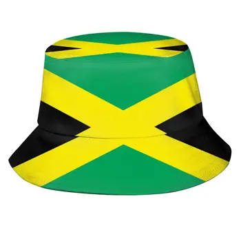 2023 Мужчины Женщины Лето Ямайка Флаг Панама Боб Рыбацкая шляпа Открытый Путешествия Солнцезащитный Козырек Мода Панама