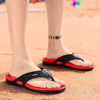 2022 Мужские тапочки, обувь большого размера, модные массажные летние мужские сандалии для воды, высококачественная пляжная обувь на плоской подошве, нескользящие мужские шлепанцы