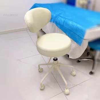 Современные парикмахерские кресла для маникюра в квартире парикмахера, вращающееся подъемное кресло, салон красоты, круглый табурет на колесиках