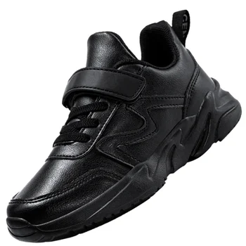 Кожаные дышащие детские кроссовки Обувь 2023 Осень Новая сетка Для детей Детский спорт Черный Белый Малыш Девочки Мальчики Повседневный бег