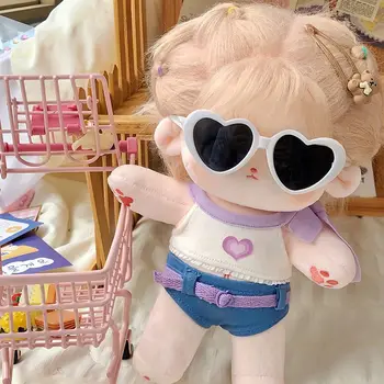 Оригинальный Летний комплект одежды Gyaru, Сексуальная Кукла на подтяжках 20 см, Плюшевая кукла, Милый Наряд для девочки, Аксессуары, Подарок Kawaii на День рождения, Kpop