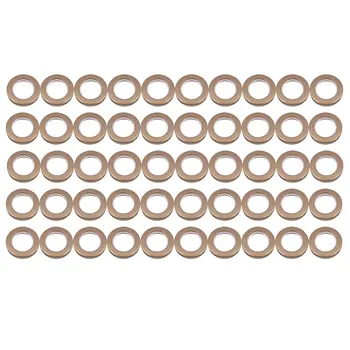 50 Упаковок втулок для штор, внутренний диаметр 43 мм, кольца для проушин для штор, Наноразмерное римское кольцо с низким уровнем шума (кофейного цвета)