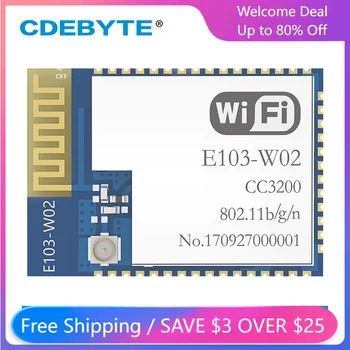 CDEBYTE CC3200 2,4 ГГц WIFI Трансиверы E103-W02 100 МВт IPX PCB Uhf Беспроводной 2,4 G Передатчик и Приемник Для Передачи Данных