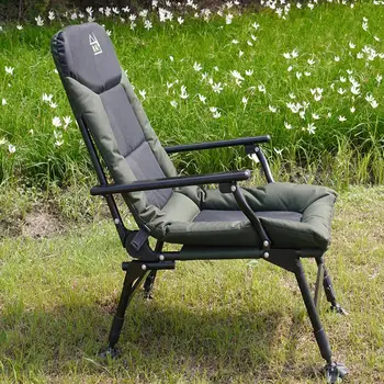 Легкий складной стул Для пеших прогулок, рыбалки, отдыха, пляжа, кемпинга, мебели для патио, удобных кресел со спинкой, подставки для ног