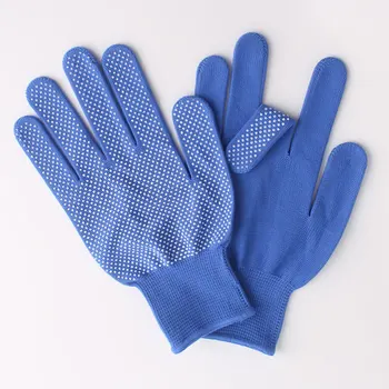 В 2021 году поступило 12 пар синих нейлоновых рабочих перчаток, дышащих, с ПВХ точками, смоченных в ладони, для безопасности работы, защитные мужские или женские перчатки