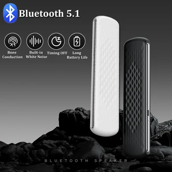 Карманный Bluetooth-динамик, беспроводная стереосистема костной проводимости, звуковая панель под подушкой, музыкальная шкатулка, Встроенный белый шум, улучшающий сон