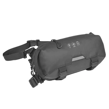 Портативная поясная сумка для ног большой емкости 2,8 л, нагрудная поясная сумка через плечо, регулируемая ночная светоотражающая для езды на велосипеде на открытом воздухе