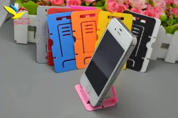 многоцветный держатель карты для мобильного телефона, кронштейн для держателя мобильного телефона, Подставка для iPhone samsung, держатель htc, 3000 шт./лот