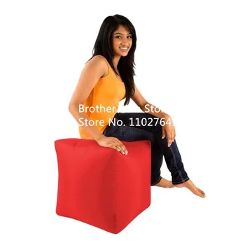 красная подставка для ягодиц квадратный водонепроницаемый чехол для пуфика Защитные чехлы для скамеек для ног Чехлы для пуфиков для хранения большого размера