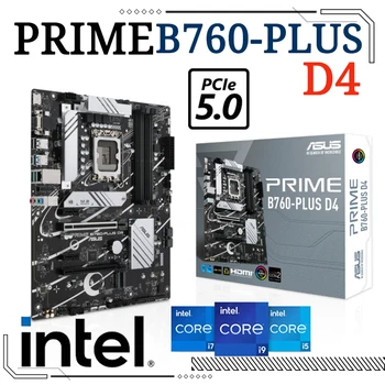 Материнская плата ASUS PRIME B760-PLUS D4 Поддерживает процессоры Intel 12-13-го поколения Intel B760 LGA 1700 DDR4 64GB Micro ATX Mainboard