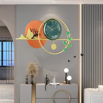 Большие Цифровые настенные часы для дома Стрелки современных кухонных часов в скандинавском стиле, игровое украшение в стиле цифрового корейского декора комнаты Z