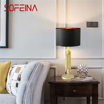 Современный дизайн настольной лампы SOFEINA, прикроватная светодиодная настольная лампа, роскошное Креативное украшение для дома, спальни, гостиной, офиса