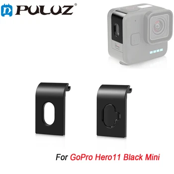 Металлическая боковая крышка PULUZ для GoPro Hero11, черная мини-камера, интерфейс со стороны аккумулятора, Пылезащитный колпачок