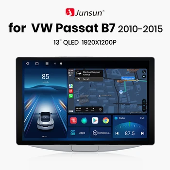 Junsun X7 MAX 13,1 “2K AI Voice Wireless CarPlay Android Auto автомагнитола для VW Passat B6 B7 CC B8 2010-2020 Мультимедийное автомагнитоло