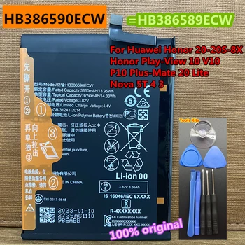 Новый аккумулятор HB386590ECW для Huawei Honor 20 20S Play 8X View 10 Nova 3/4/5T Mate 20 Lite P10 Plus YAL-AL00 TL00 YAL-L21 YAL-L61